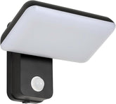 Comely 16W Outdoor Lighting With Bewegungsmelder, Outdoor Wall Light With Bewegungsmelder, IP65 Wall Light For The Outdoor Area, Rotatable Outdoor Light For Gardening And Terrace, Black 3000K