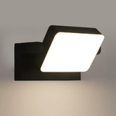Comely LED Wall Light, Outdoor Wall Lights 20W 2000LM, IP54 Wall Light with Swivel LED Panel, Black Natural Light 4500K, Wall Light for Garden Balcony Courtyard Hallway