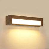 Comely LED Wall Lamp Indoor 18W, Modern Wood Wall Light Indoor, 3000K Warm White Wall Lighting for Living Room Staircase Bedroom, Brown