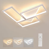 Comely LED Ceiling Light 56W Dimmable with Remote Control 3000-6500K 51x51cm Modern Square Ceiling Lamp Creative Geometric Lamp Sand White for Living Room Bedroom Dining Room Office Hallway
