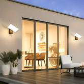 Comely LED Outdoor Wall Light, 16W IP65 Waterproof Exterior Wall Light, 350degree Rotatable Outdoor Lamp, Exterior Wall Lights for Gardens, Terraces, Black, Warm Light 3000K, Switch Control