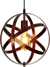 Comely Modern Industrial Pendant Light, 1-Light Hanging Lamp Dining Table, E27 Vintage Chandelier, Vintage Ceiling Light Made of Iron for Living Room, Dining Room, Kitchen, Bedroom, Bar