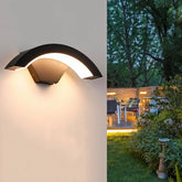 Comely 24W Outdoor Wall Light Wall Lamp Waterproof IP65 Indoor/Outdoor, Black Aluminum Outdoor Wall Lamp For Garden Terrace Entrance, Warm White 3000K