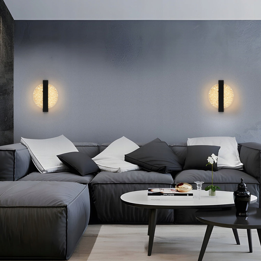 Wall Light - Black Acrylic Frame, Warm Light