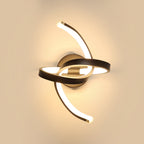 Plafoniera - Telaio in alluminio nero, luce calda