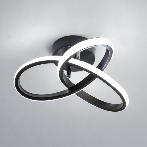 Ceiling Light - Black Aluminium Frame, White Light