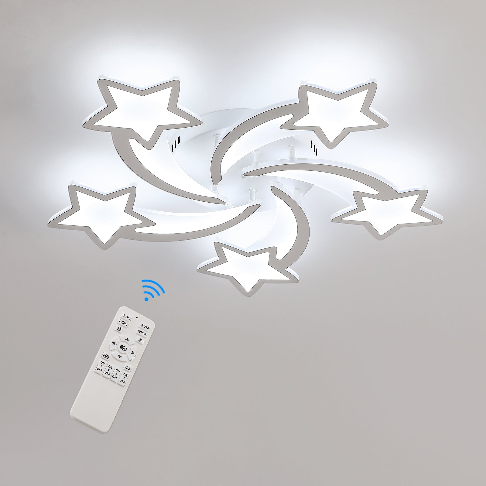 Ceiling Light - White Acrylic Frame, Tunable and Dimmable