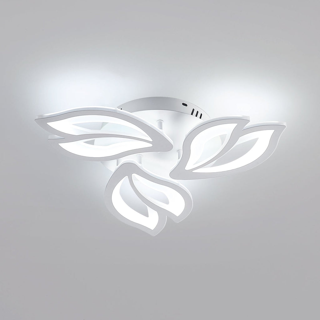 Ceiling Light - White Acrylic Frame, White Light