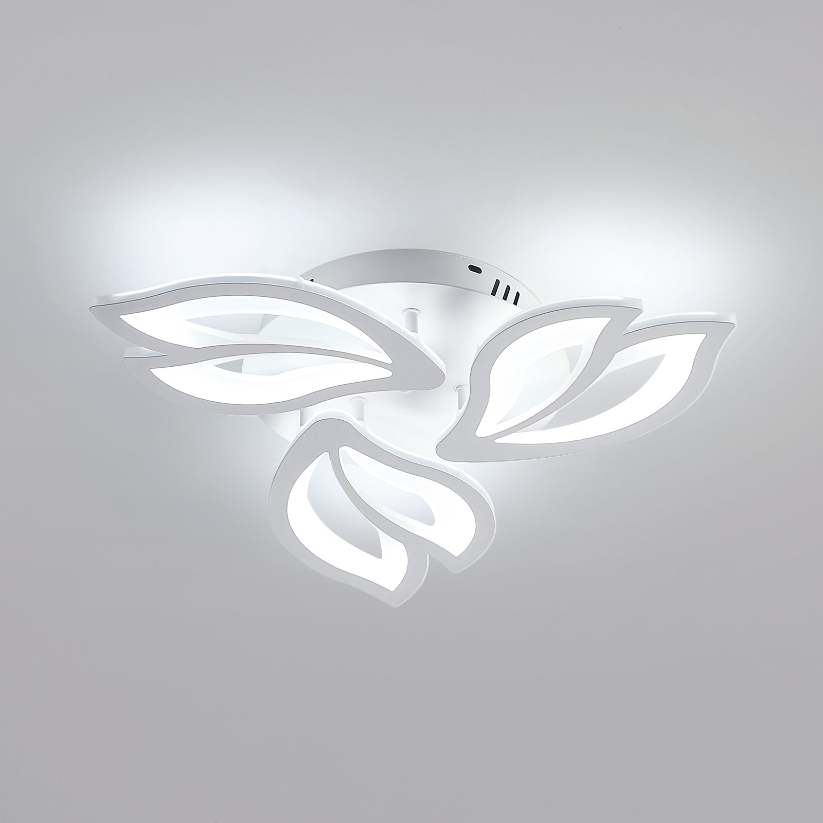 Ceiling Light - White Acrylic Frame, White Light