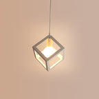 Chandeliers - White Metal Frame