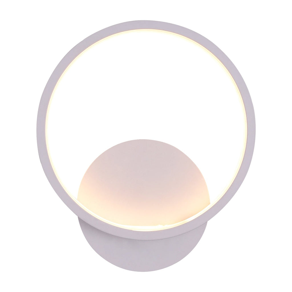 Wall Light - White Aluminium Frame, Warm Light