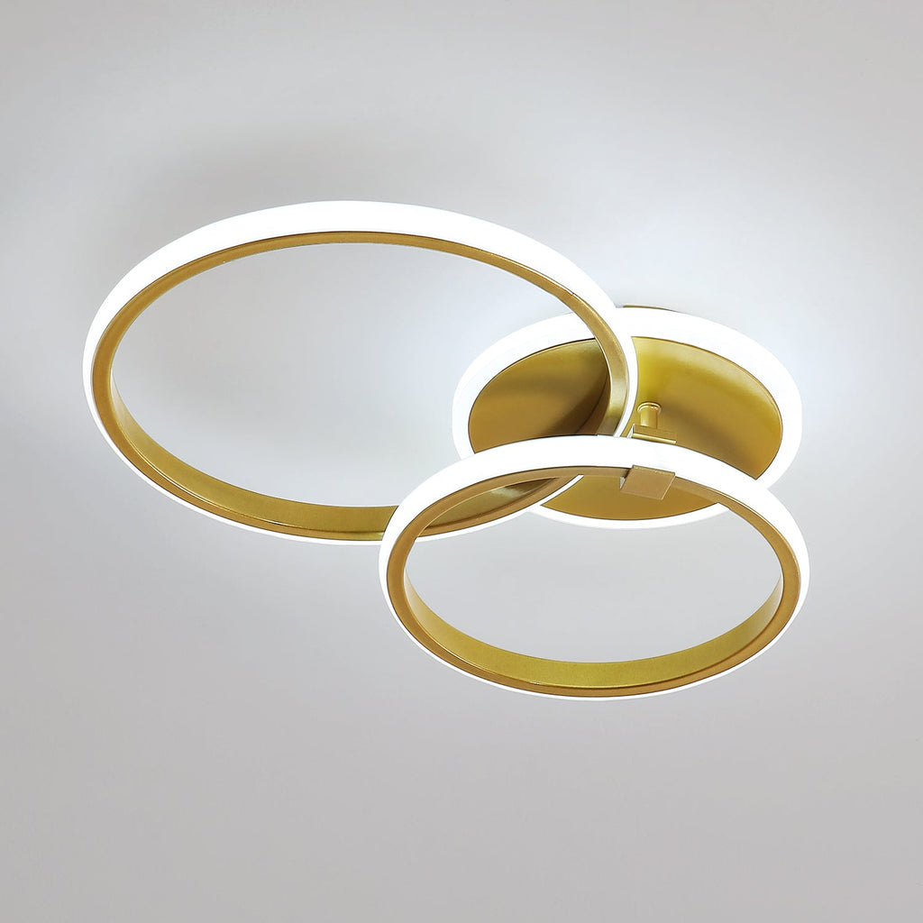 Ceiling Light - Gold Acrylic Frame, White Light
