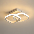 Deckenleuchte - Weißer Aluminiumrahmen, warmes Licht