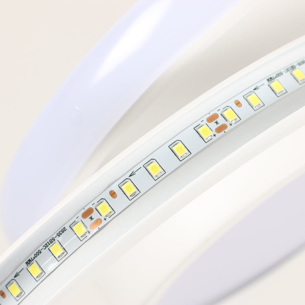 Comely 2 Pièces Plafonniers LED Moderne pour Chambre, Cuisine, Couloir, 32W 2350LM Luminaire Plafond, Rond Lampe LED Plafond, Blanc Froid 6500K, Diamètre 28cm, Blanc