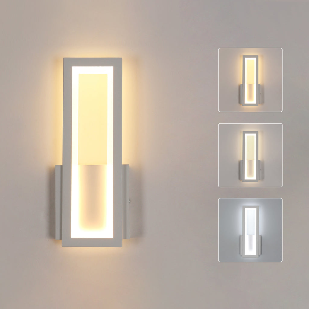Wandleuchte – weißer Acrylrahmen, Tunable