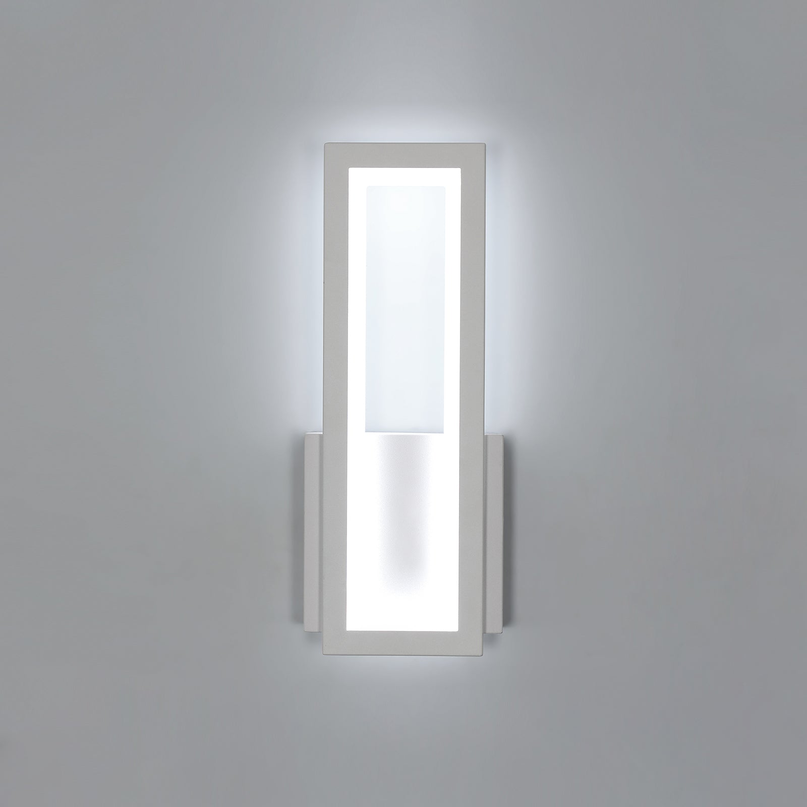 Wall Light - White Acrylic Frame, White Light