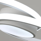 Ceiling Light - White Metal Frame, White Light