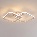 Ceiling Light - White Aluminium Frame, Warm Light