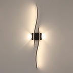 Wandleuchte – Schwarzer Aluminiumrahmen, Naturlicht