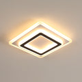 Ceiling Light - Black & White Acrylic Frame, Warm Light