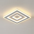 Comely Plafonnier LED Carré Moderne, 52W Lampe de Plafond LED, Acrylique Luminaire Plafonnier Intérieur Blanc pour Chambre à Coucher, Salon, Couloir, Lumière Chaude 3000K, 40cm