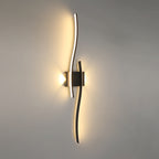 Wandleuchte - Schwarzer Aluminiumrahmen, Warmlicht