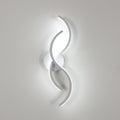 Applique da Parete - Struttura in Alluminio Bianco, Luce Bianca