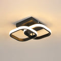 Ceiling Light - Black Aluminium Frame, Warm Light