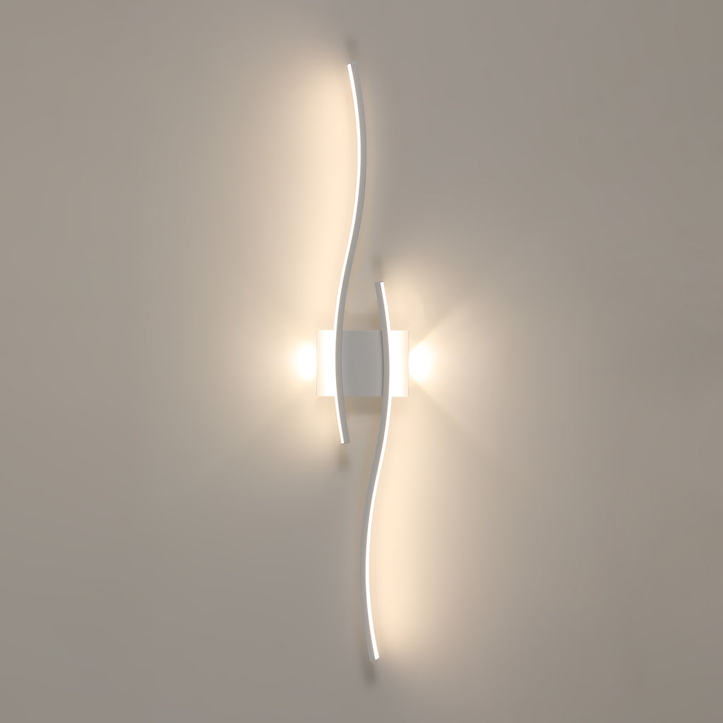 Wandleuchte - Weißer Aluminiumrahmen, Naturlicht