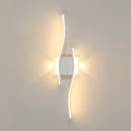 Applique da parete - Telaio in alluminio bianco, Luce calda