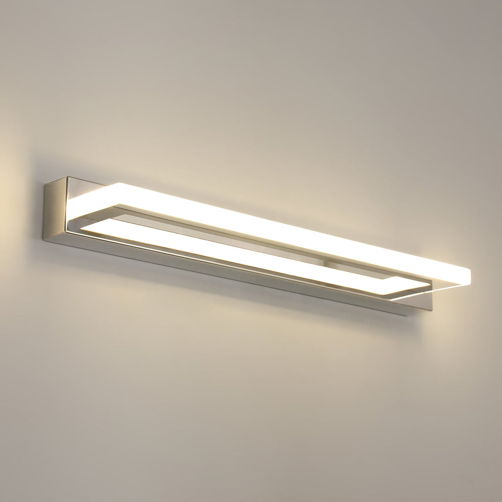 Wall Light - Chrome Aluminium Frame, Natural Light