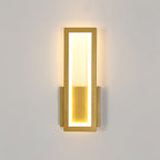 Applique - Cornice in acrilico dorato, Luce calda