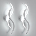 Wandleuchte – weißer Aluminiumrahmen, weißes Licht