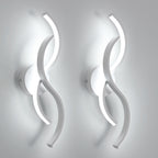 Wandleuchte – weißer Aluminiumrahmen, weißes Licht