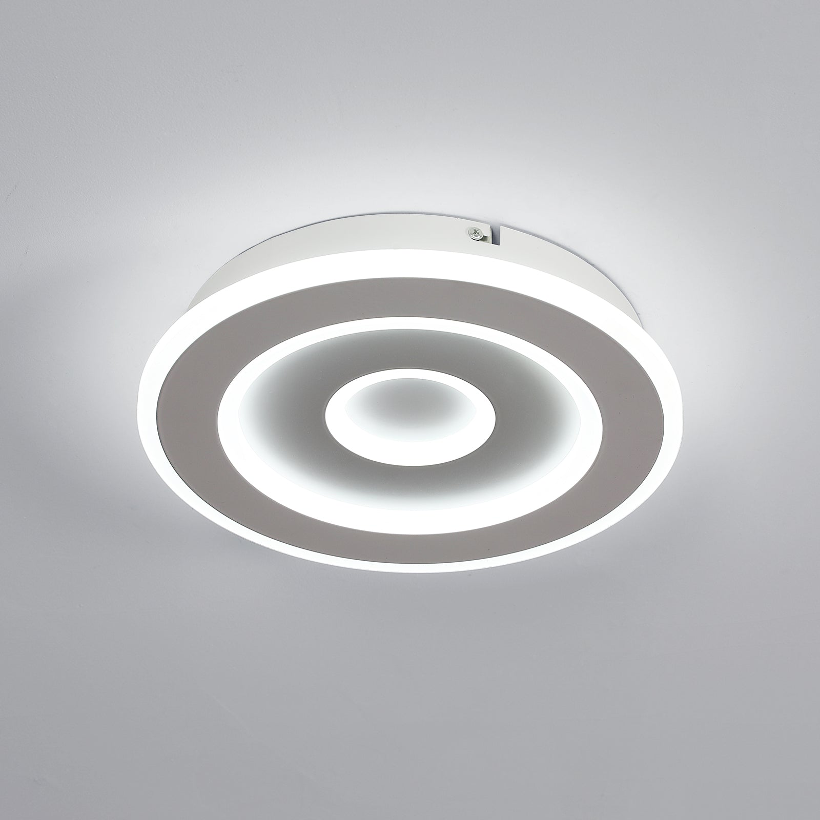 Comely Plafonnier LED Rond Moderne, 28W 28cm Lampe de Plafond LED, Blanc Luminaire Plafonnier Intérieur pour Chambre à Coucher, Salon, Couloir, Lumière Blanche Froide 6500K