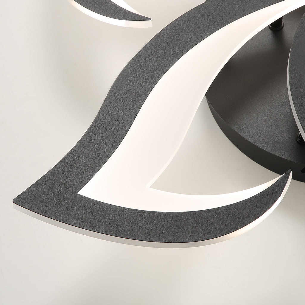 Ceiling Light - Black Acrylic Frame, Tunable and Dimmable