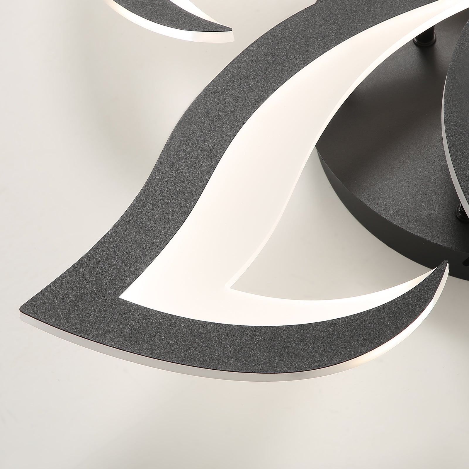 Ceiling Light - Black Acrylic Frame, Tunable and Dimmable