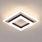 Ceiling Light - Black & White Acrylic Frame, Natural Light