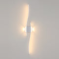 Wandleuchte – Weißer Aluminiumrahmen, warmes Licht