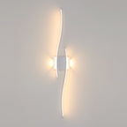 Wandleuchte – Weißer Aluminiumrahmen, warmes Licht