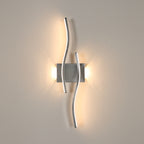 Wandleuchte – Chrom-Aluminiumrahmen, warmes Licht