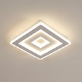 Comely Plafonnier LED Carré Moderne, 36W 28cm Lampe de Plafond LED, Blanc Luminaire Plafonnier Intérieur pour Chambre à Coucher, Salon, Couloir, Lumière Naturelle 4500K