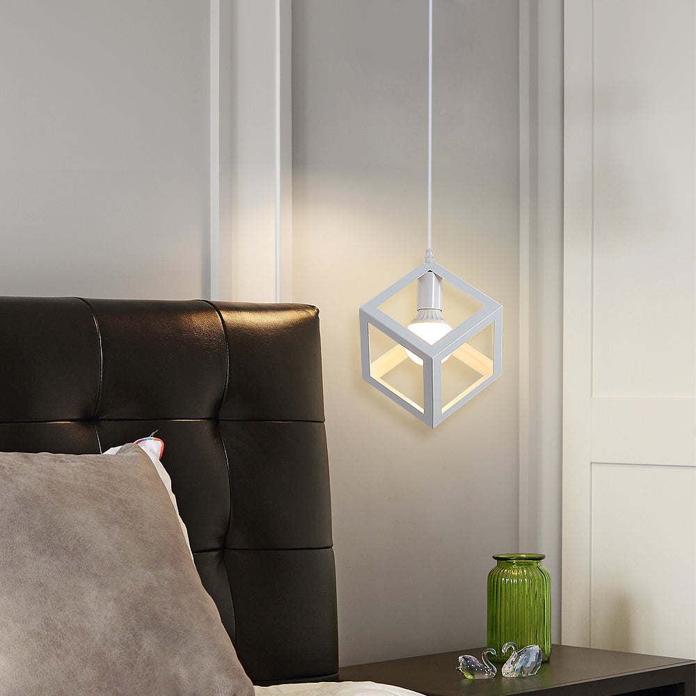 Chandeliers - White Metal Frame