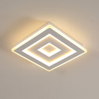 Comely Plafonnier LED Carré Moderne, 36W 28cm Lampe de Plafond LED, Blanc Luminaire Plafonnier Intérieur pour Chambre à Coucher, Salon, Couloir, Lumière Chaude 3000K