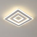 Comely Plafonnier LED Carré Moderne, 52W Lampe de Plafond LED, Acrylique Luminaire Plafonnier Intérieur Blanc pour Chambre à Coucher, Salon, Couloir, Lumière Naturelle 4500K, 40cm