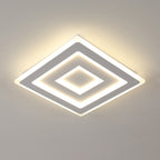 Comely Plafonnier LED Carré Moderne, 52W Lampe de Plafond LED, Acrylique Luminaire Plafonnier Intérieur Blanc pour Chambre à Coucher, Salon, Couloir, Lumière Naturelle 4500K, 40cm