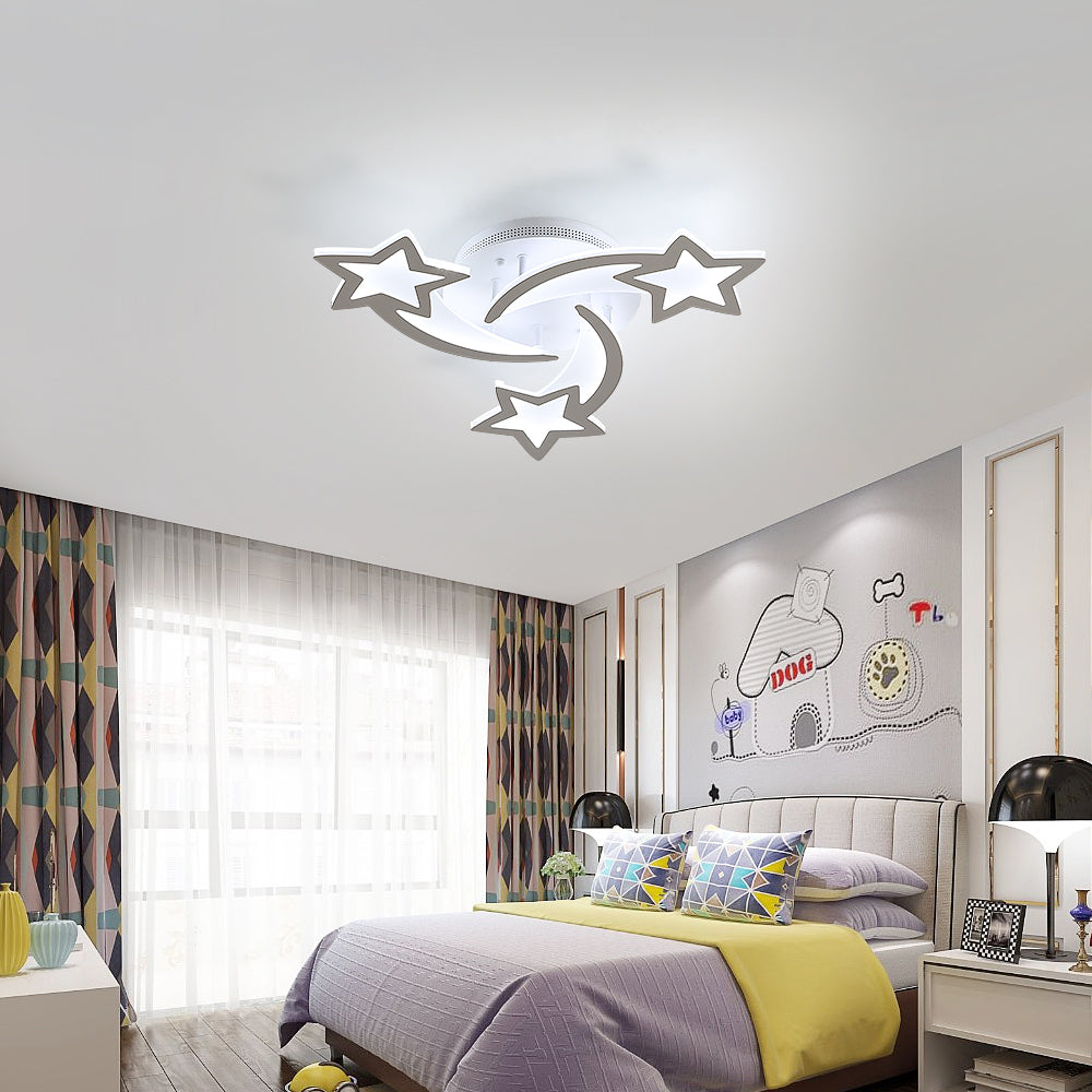 Ceiling Light - White Acrylic Frame, White Light