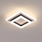 Ceiling Light - Black & White Acrylic Frame, Natural Light