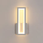 Wandleuchte – Weißer Acrylrahmen, Warmes Licht