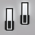 Wandleuchte - Schwarzer Acrylrahmen, Weißes Licht